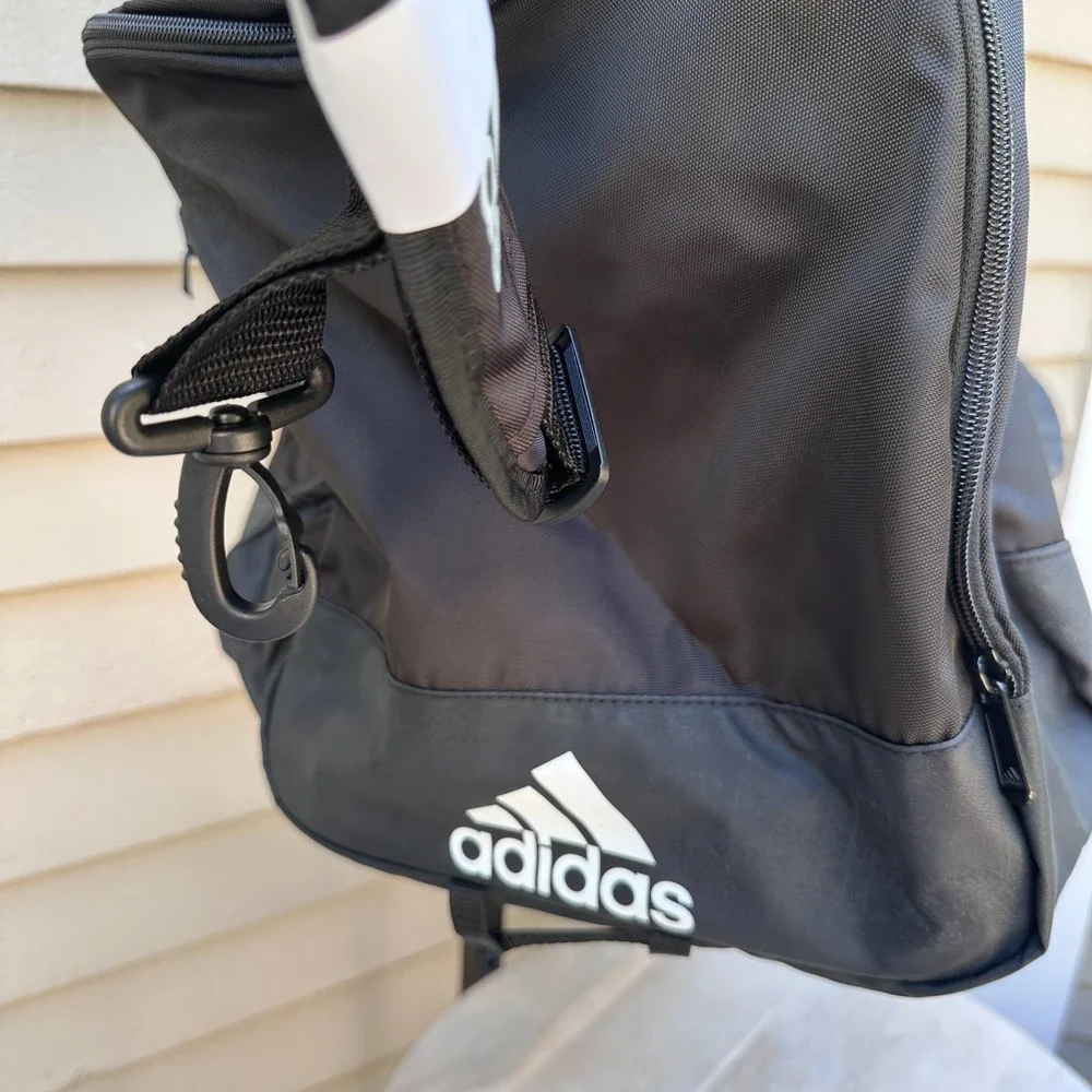 Adidas Defender IV Large Gym Training Duffel Bag Padded Carry Handles Black NWT